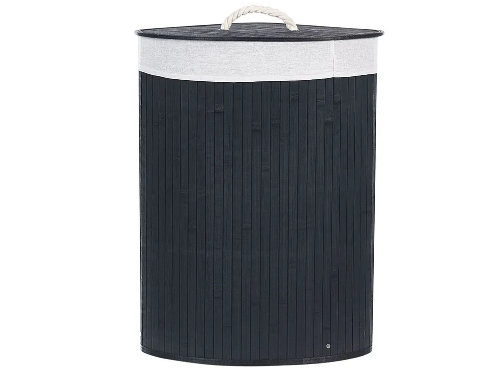Cesta MATARA Madera de bambú Negro - Baño