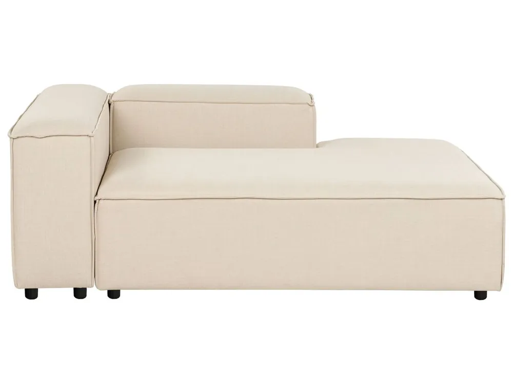 Chaise longue izquierdo ARDAL Tela Beige - Sofás sillones puffs