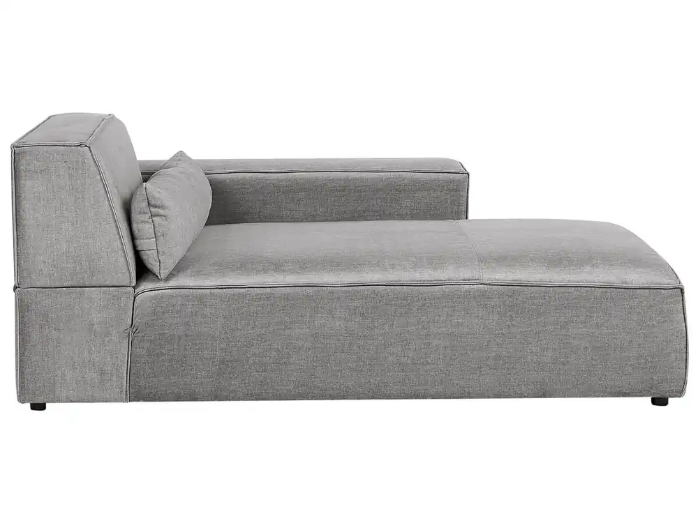 Chaise longue izquierdo HELLNAR Tela Gris - Sofás sillones puffs