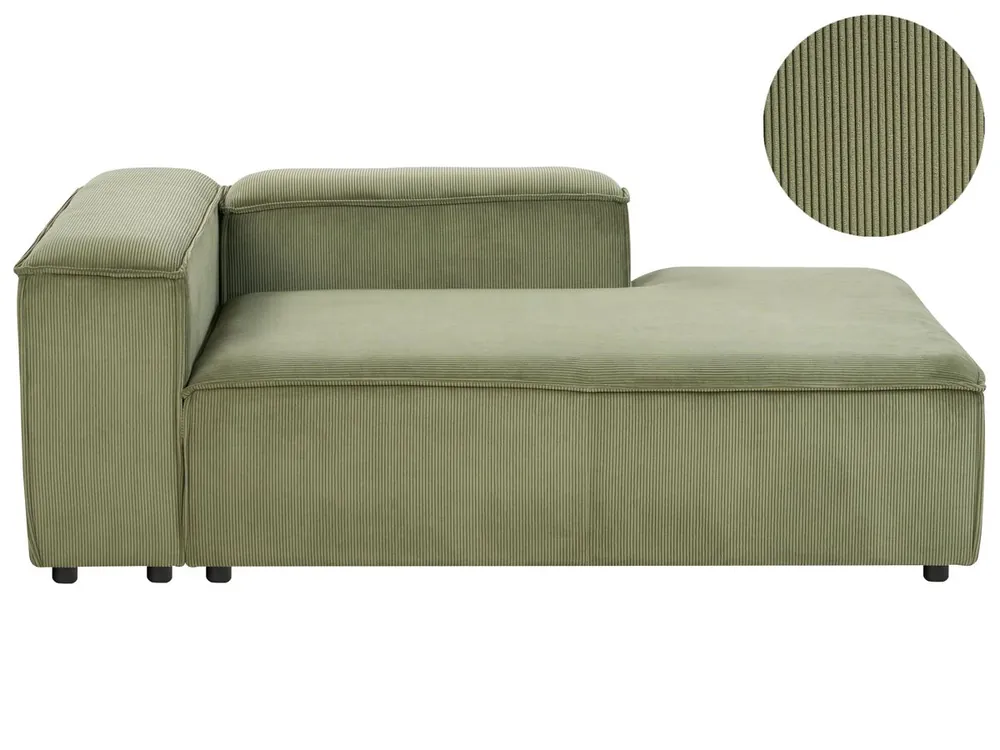 Chaise longue izquierdo ARDAL Pana Gris pardo - Sofás sillones puffs