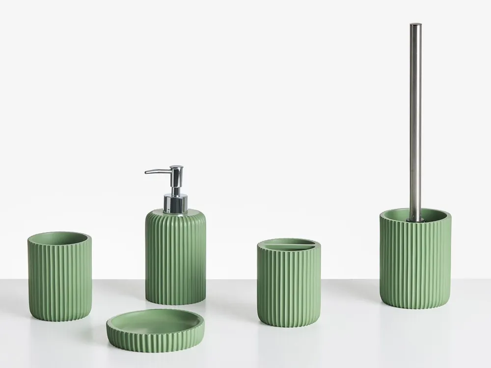 Conjunto de 5 accesorios de baño CAMANA Gris claro