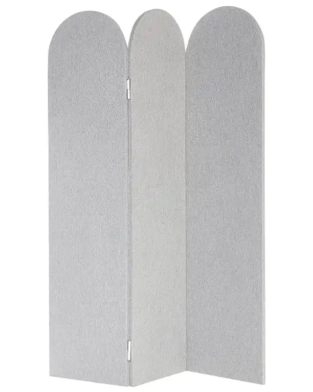 Separador acústico de 3 paneles SLIMMY Gris claro 120 cm 160 cm - Decoración