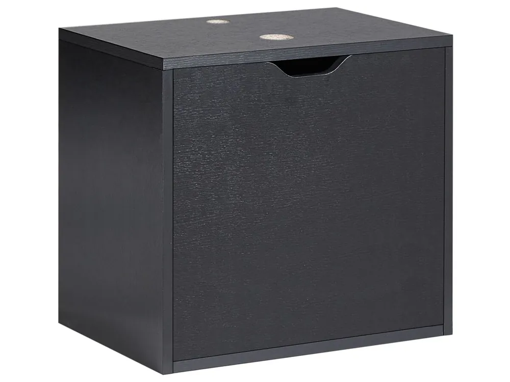 Mueble para lavabo de pared SUZANO 45 cm Negro - Baño