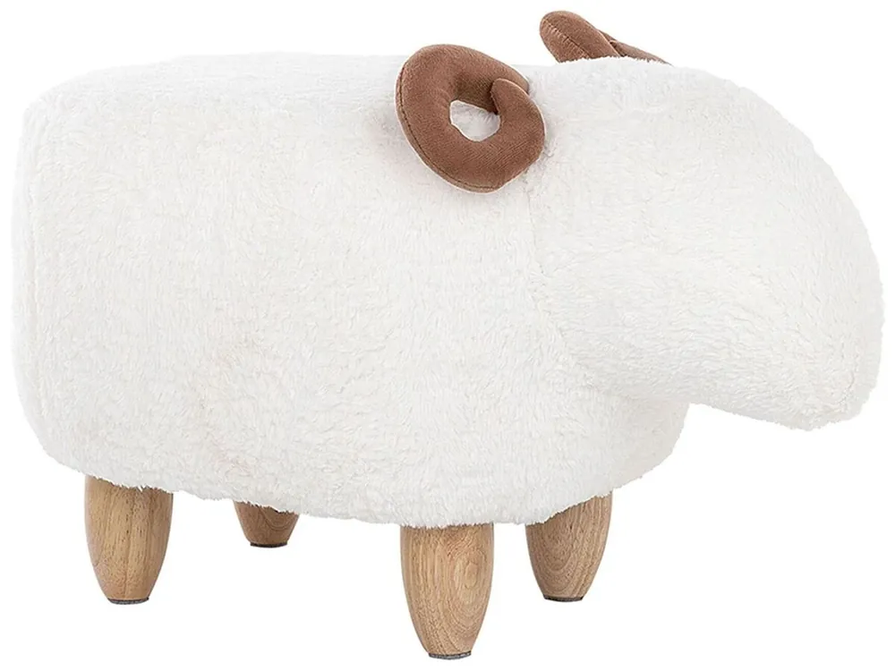 Puf animal LAMB Tela Blanco - Bebé