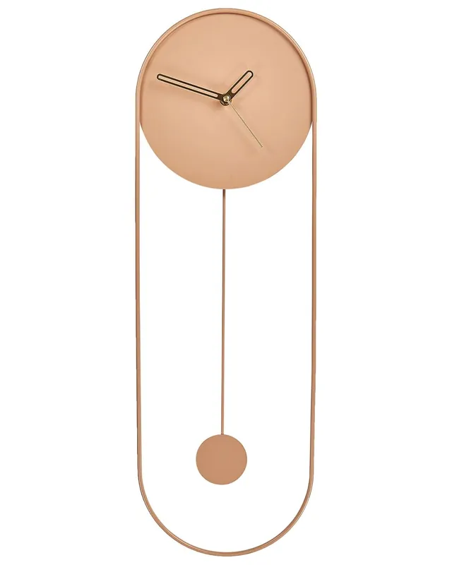 Reloj de pared SALVAN 20 cm Metal Rosa melocotón - Decoración