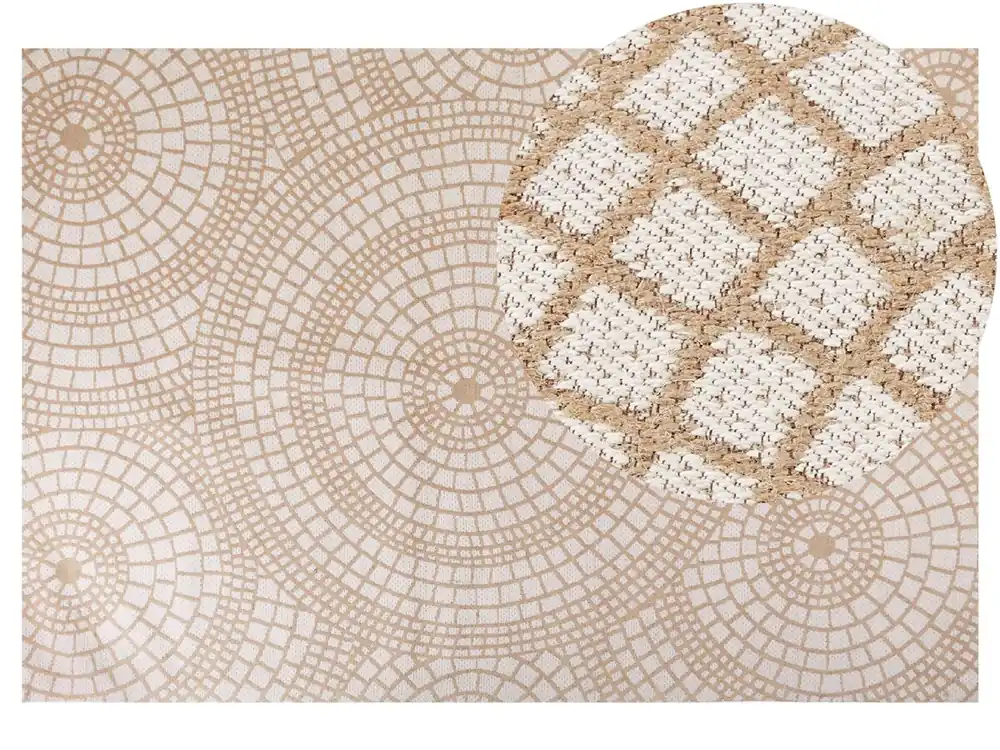Alfombra ARIBA Gris Beige 200 x 300 cm Yute - Textil