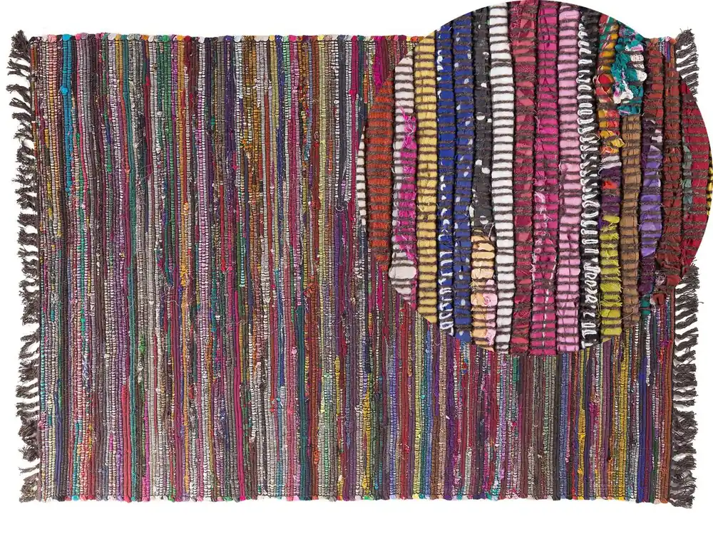 Alfombra DANCA Negro 140 x 200 cm - Textil