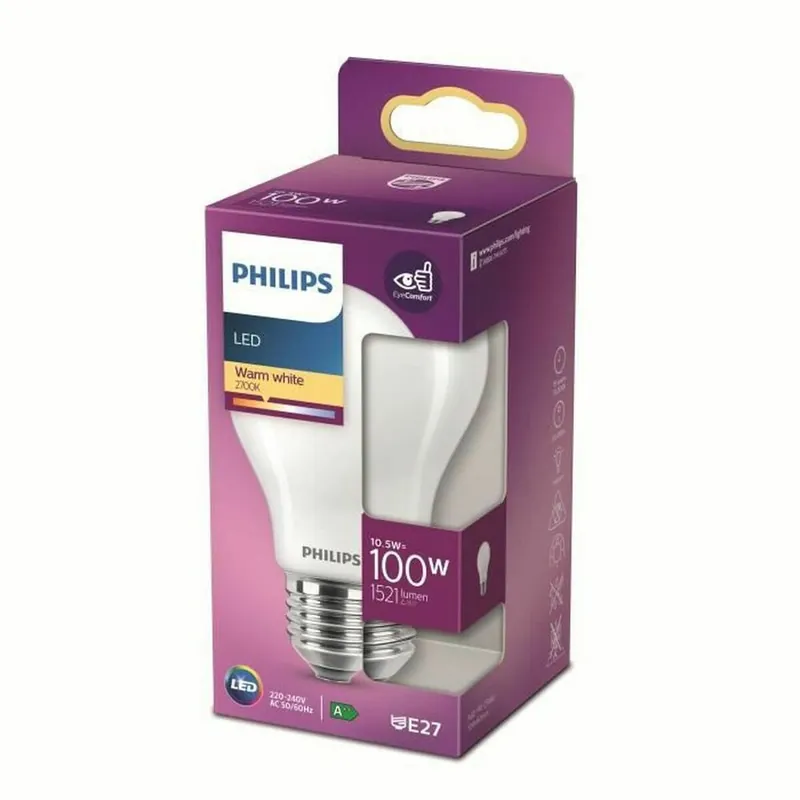 Bombilla Halógena Philips Blanco Cálido LED - Decoración