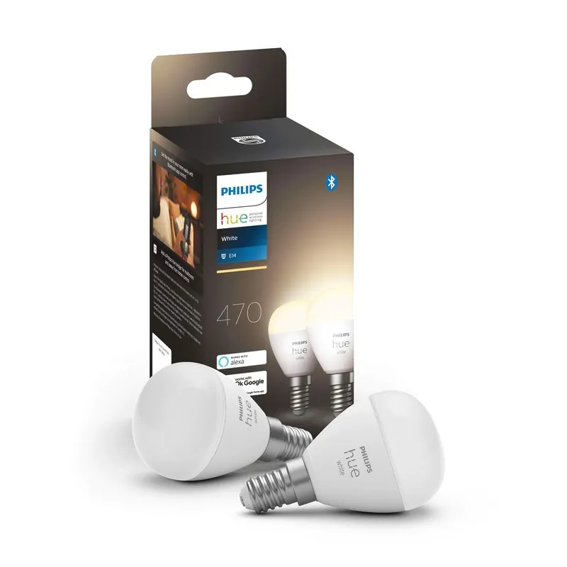 Bombilla Inteligente Philips Bombilla esférica P45 E14 pack de 2 - Decoración