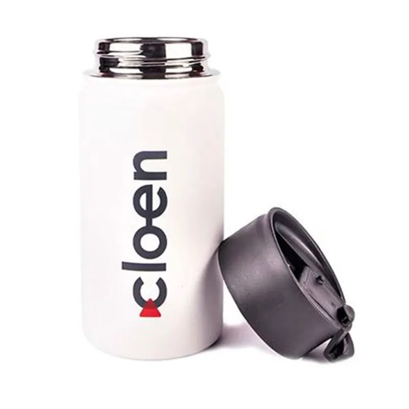 Botella térmica Cloen deportiva 355 ml doble capa blanco - Cocina