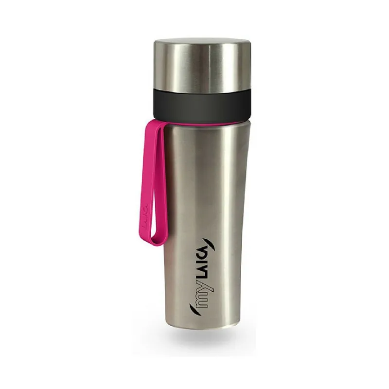 Botella de Agua LAICA BR60B00 Acero Inoxidable Fucsia (550 ml) - Cocina