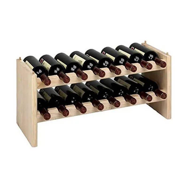 Botellero Astigarraga Merlot Marrón Pino (68,8 x 25 x 30 cm) - Cocina
