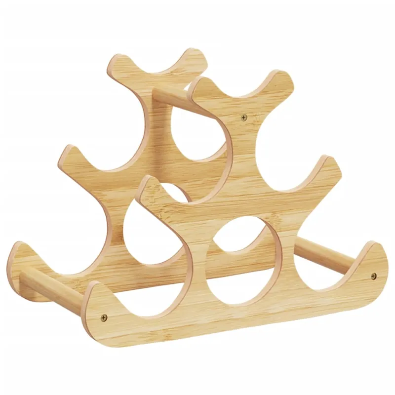 vidaXL Botellero para 6 botellas bambú 35x18x25,5 cm - Cocina