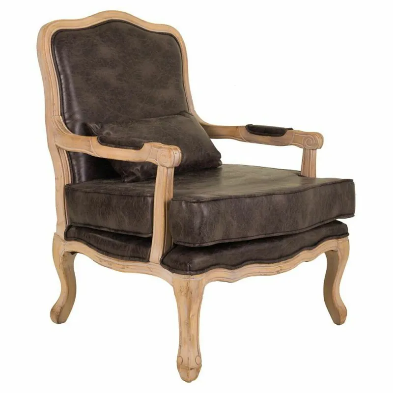 Butaca Alexandra House Living Marrón 72 x 92 x 64 cm - Sofás sillones puffs