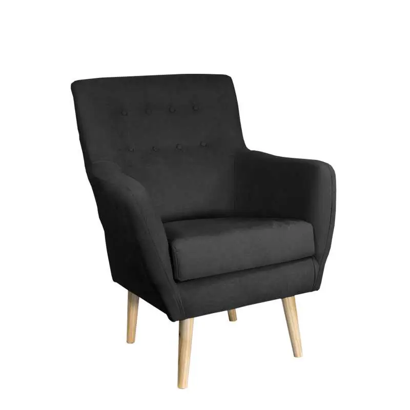 Butaca nordica Estocolmo (Color: Antracita) - Sofás sillones puffs