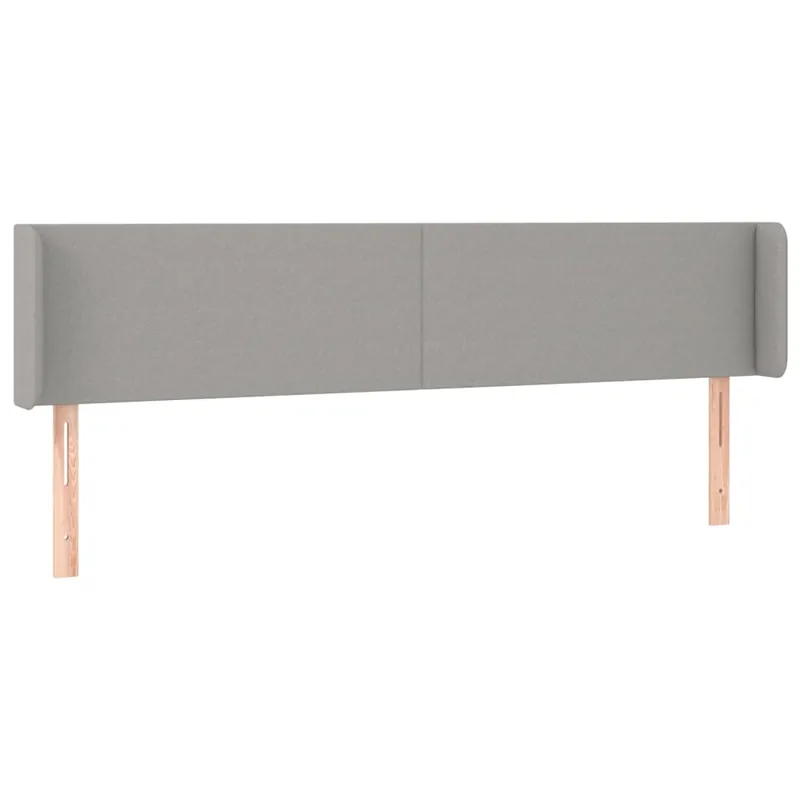 Cabecero de tela azul 183x16x78/88 cm - Muebles