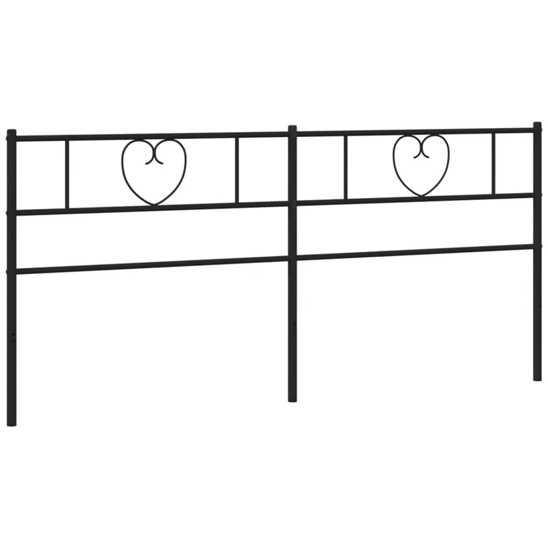 Cabecero de metal negro 180 cm - Muebles