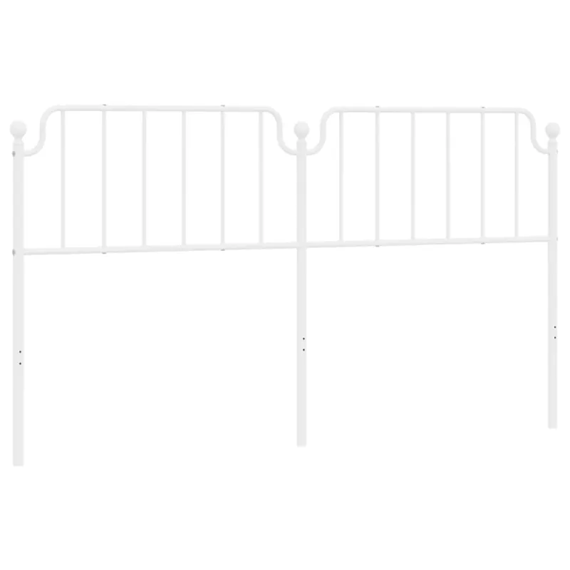 Cabecero de metal blanco 180 cm - Muebles