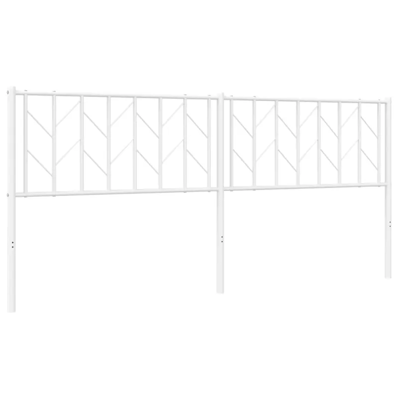 Cabecero de metal blanco 193 cm - Muebles