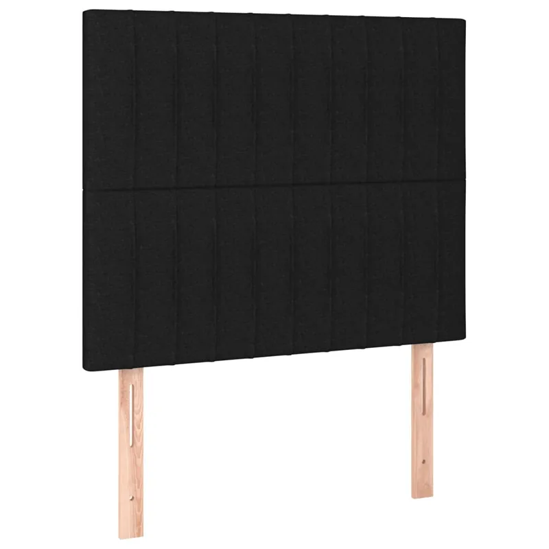 Cabeceros 2 unidades de tela gris claro 90x5x78/88 cm Alto - Muebles