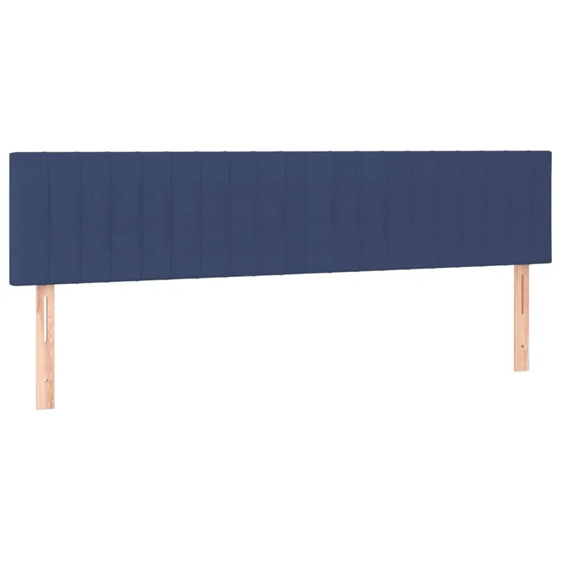 Cabeceros 2 unidades de tela azul 100x5x78/88 cm Bajo - Muebles