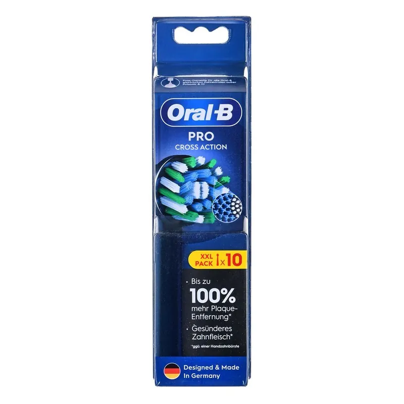 Cabezal de Recambio Braun Oral-B ProCrossAction 10 Unidades Negro