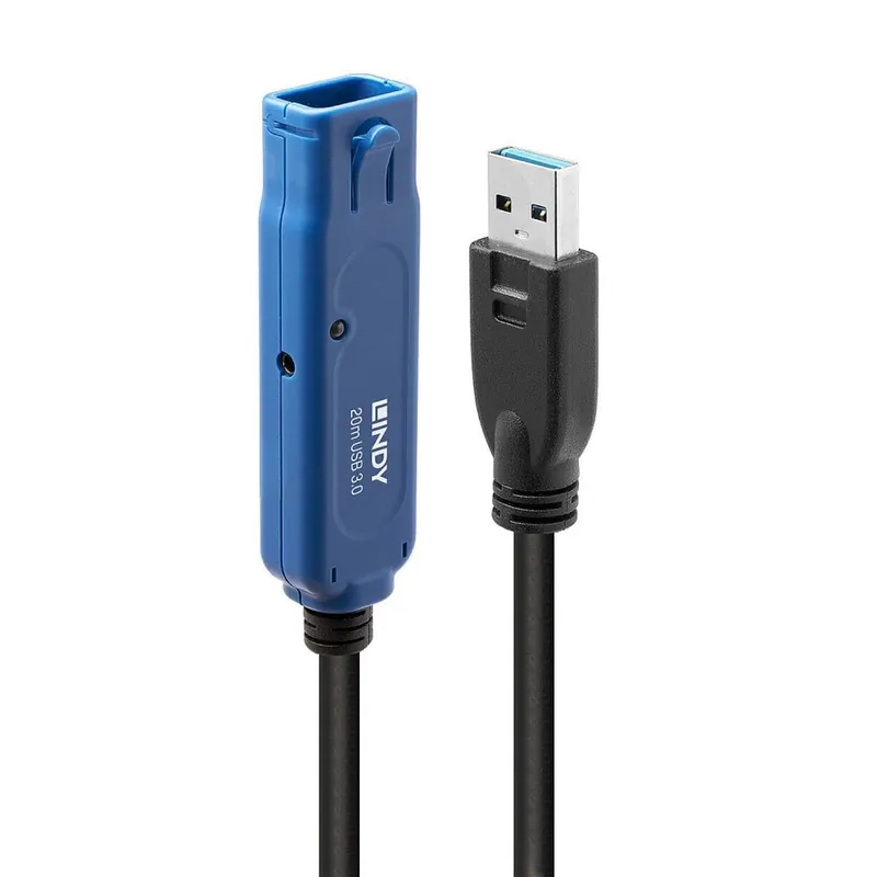 Cable USB 3.0 LINDY Negro 20 m - Electrónica
