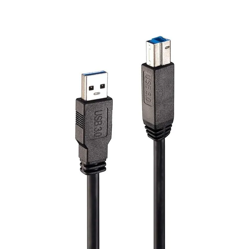Cable USB A a USB B LINDY 43098 10 m Negro - Electrónica