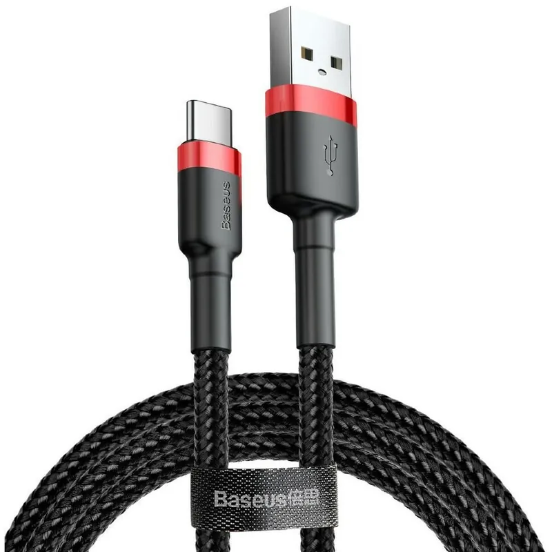 Cable USB A a USB C Baseus Cafule Negro 2 m - Electrónica