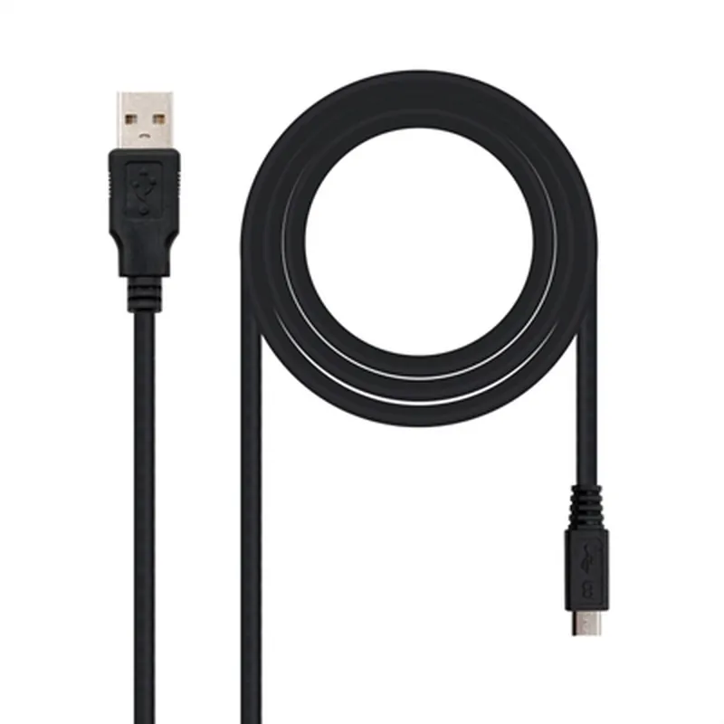 Cable USB a micro USB NANOCABLE 10.01.0503 3 m Negro - Electrónica