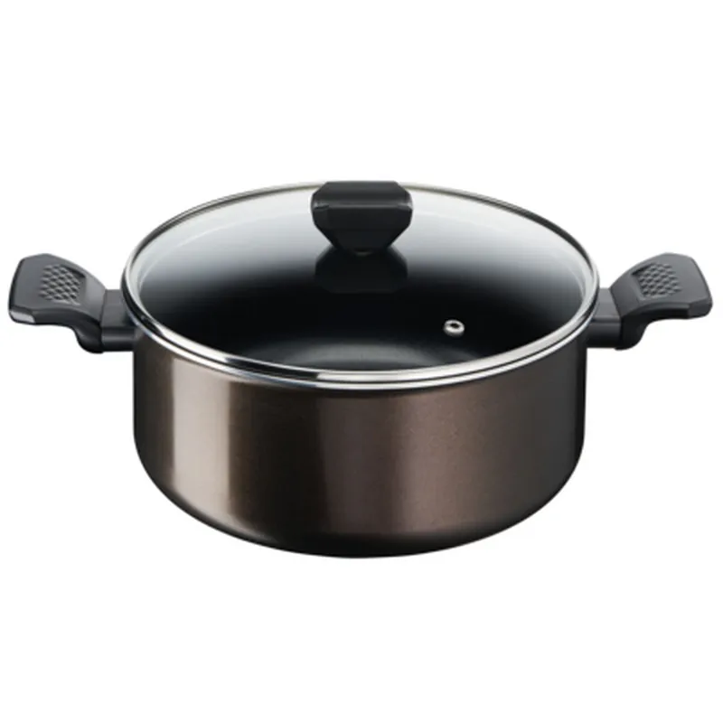 Cacerola Tefal B5544602 Negro Aluminio Vidrio Ø 24 cm - Cocina