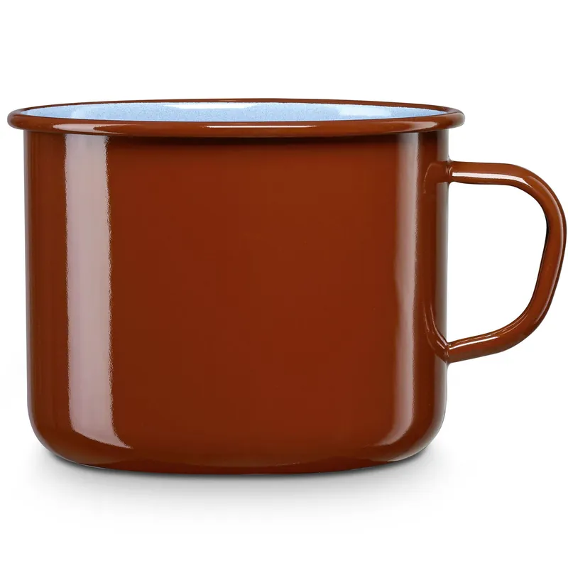 Briebe Terra Cazo Cocina Hervir Leche Acero Esmaltado 18 cm Hervidor 3 L, Inducción, Todo Tipo Fuego, Horno, , Marrón