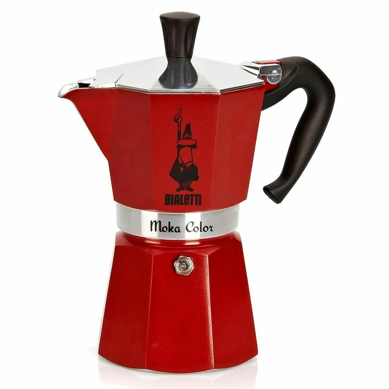 Cafetera Italiana Bialetti 0004943/NP Rojo 6 Tazas - Cocina