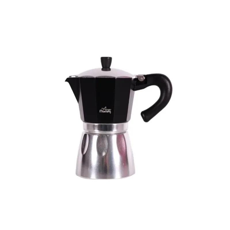 Cafetera Italiana Any Morning Espresso 240 ml Negro 6 Tazas - Cocina