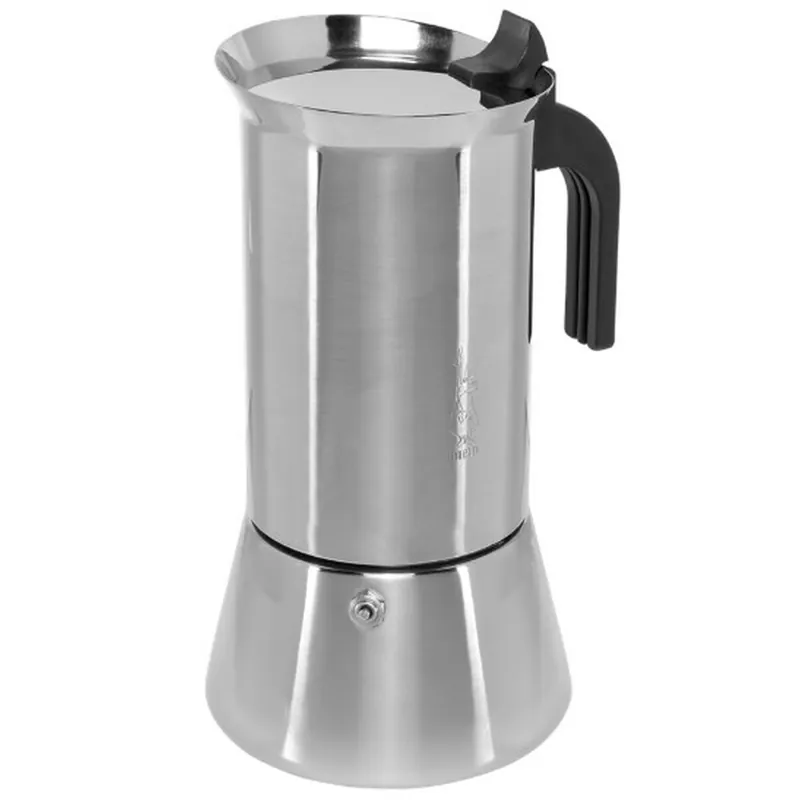Cafetera Italiana Bialetti New Venus Plateado Madera Acero Inoxidable 240 ml 6 Tazas - Cocina