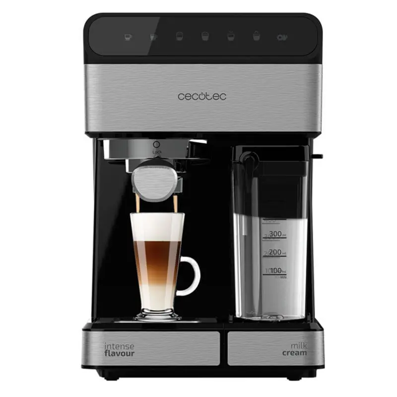 Cafetera semiautomática Cecotec Power Instant-ccino 20 Touch Nera 1350W 20 bares negro/inox