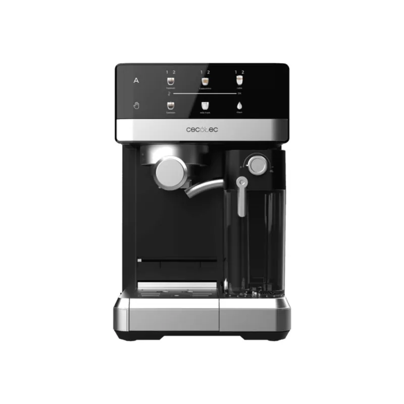 Cafetera semiautomática Cecotec Power Espresso 20 Touch&Cream 1350W 500ml negro - Electrodomésticos