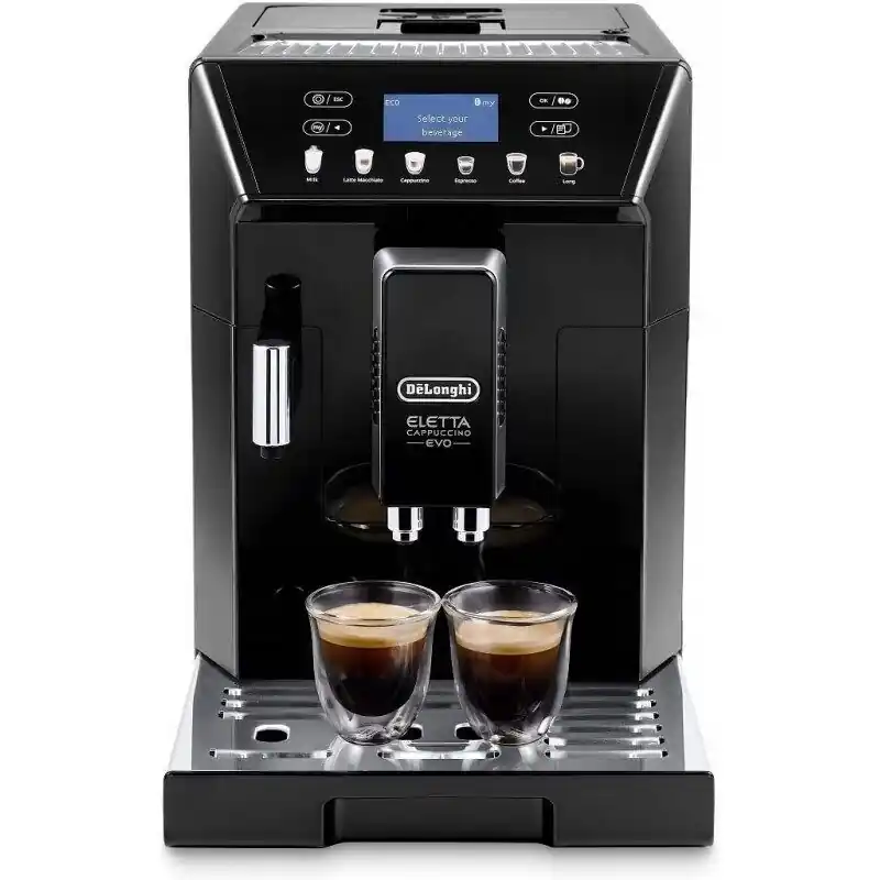 DeLonghi Cafetera superautomática Eletta Cappuccino EVO ECAM46.860. B. 1.450 W - Electrodomésticos