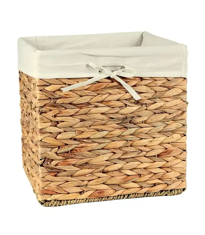 Caja de almacenaje de jacinto de agua - 28 x 28 x 28 cm