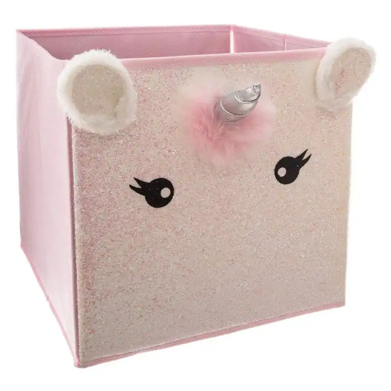 WELL HOME - Caja de almacenamiento infantil 'Unicornio'