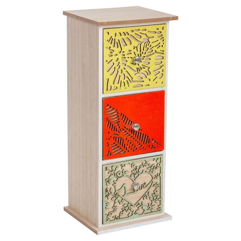 caja organizadora marrón pequeña 14,5x13x35,5 - Decoración