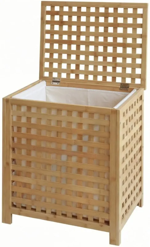Caja de ropa Ronthy Madera Natural 39X52X55 cm - Baño