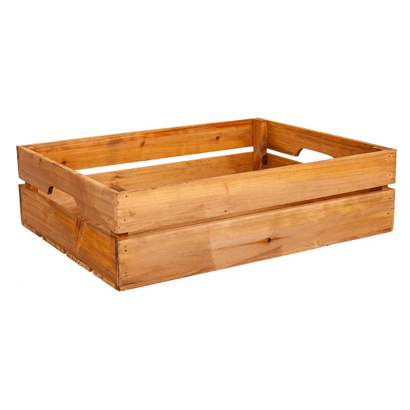 Cajón de madera marrón 49x38x13,5 - Decoración