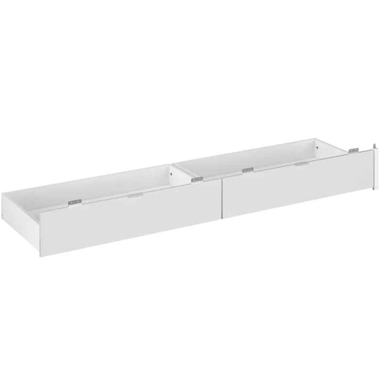 Cajones Inferiores para Cama John en color Blanco Shiny o Negro Stipple 190-200x22x50 cm