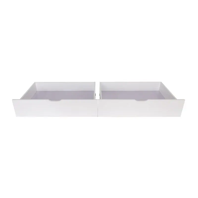 Cajones Set de 2 madera blanco 21x91x90cm - Descanso