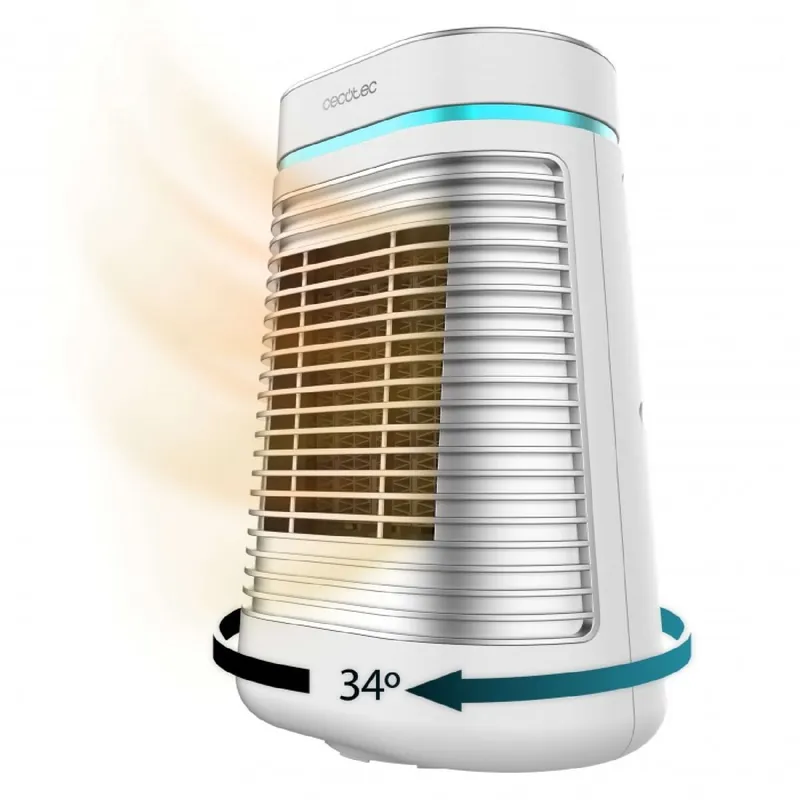 Calefactor cerámico Cecotec ReadyWarm 1550 Max Ceramic Rotate Smart 1500W oscilante blanco - Electrodomésticos