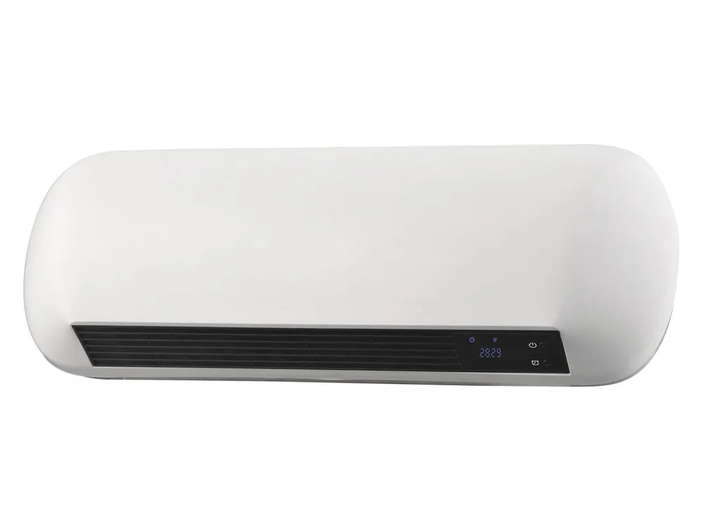 Calefactor mural cerámico con display electrónico LED. Programable semanalmente, mando a distancia e IP23 - Electrodomésticos
