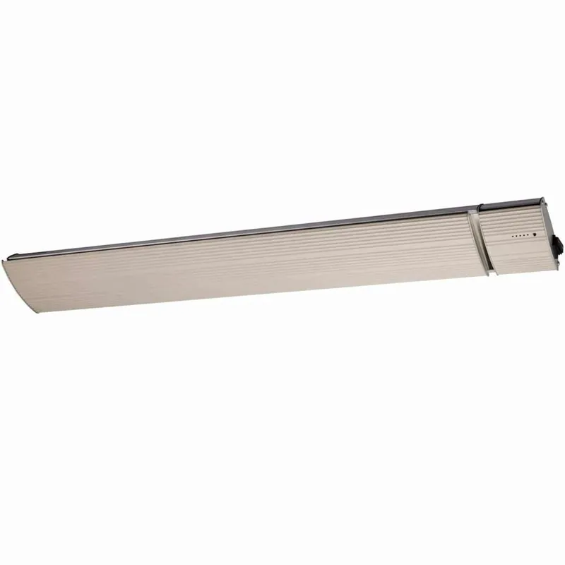 El Radiador Calefactor Exterior De Infrarrojo Lejano Ir-c De La Serie A7 No Emite Luz. Elemento Calefactor De Aleación De Aluminio Extruido, Pintura Cerámica Infrarroja 1800w Impermeable Ip65, Apto Para El Polvo y La Lluvia Del Exterior.