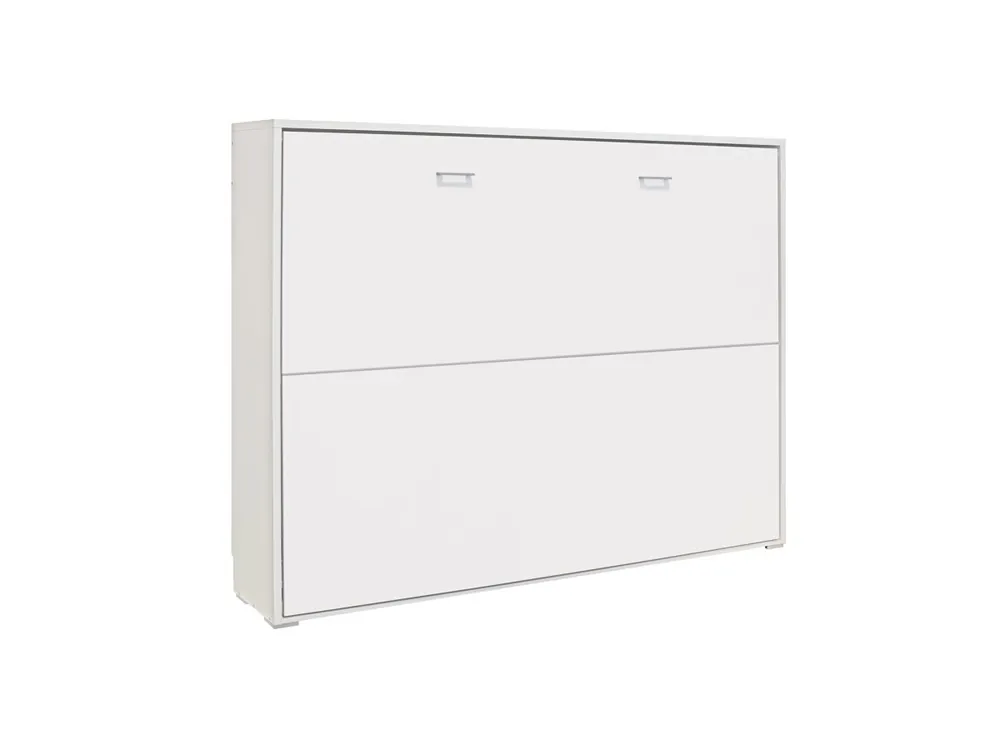 Cama abatible horizontal de matrimonio 135x190 color blanco - Descanso