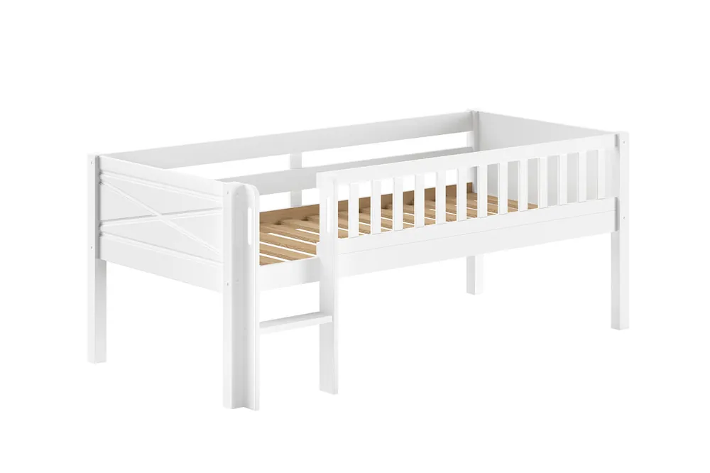 Cama alta infantil SCOTT 105x208x83 Blanco - Bebé
